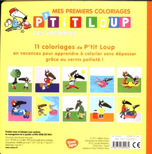 Les vacances Cahiers de jeux OLF