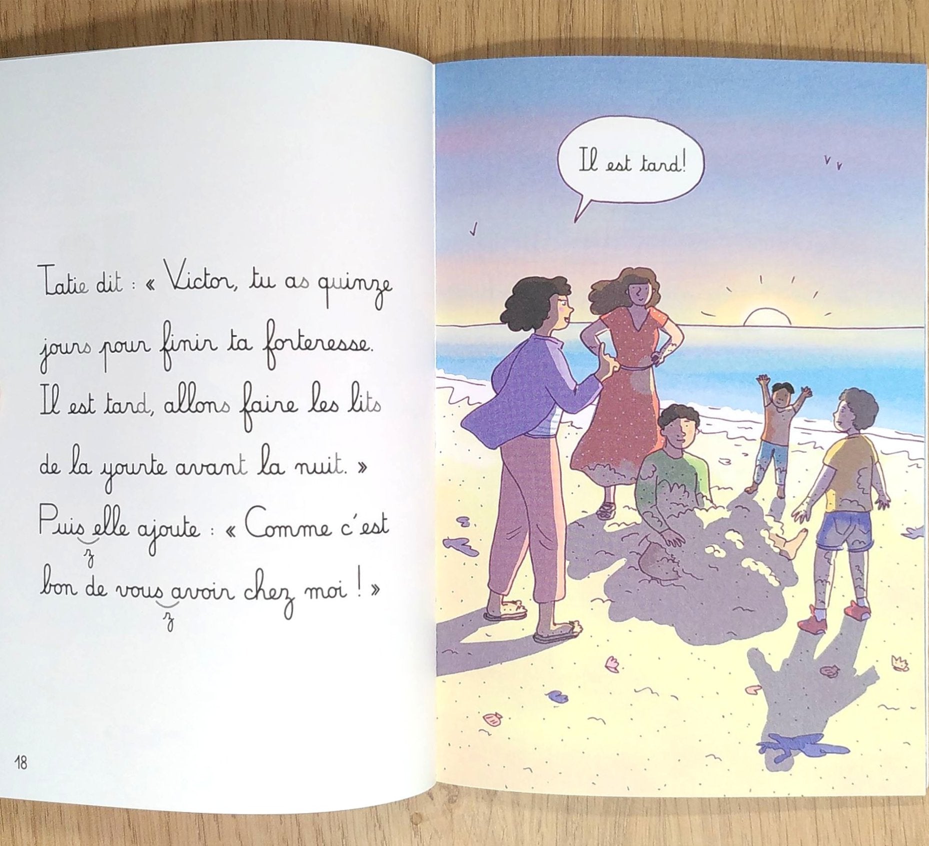 La Mer - Je lis avec Montessori - Lettres en lié (cursive) - N4 Montessori & Steiner La family shop