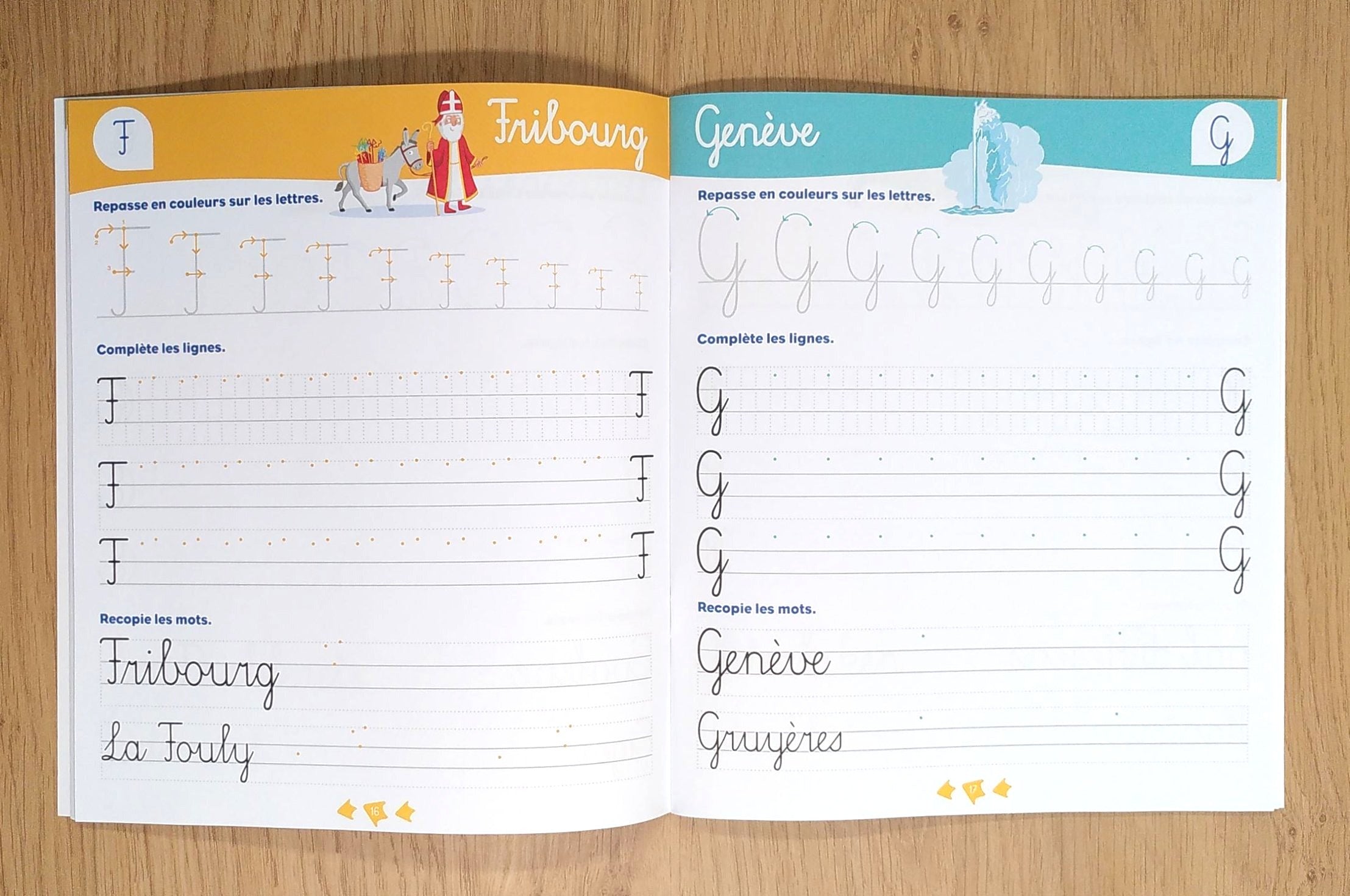 Mon cahier d'écriture - Klorophile - 4ème harmos Appuis scolaires La Family Shop