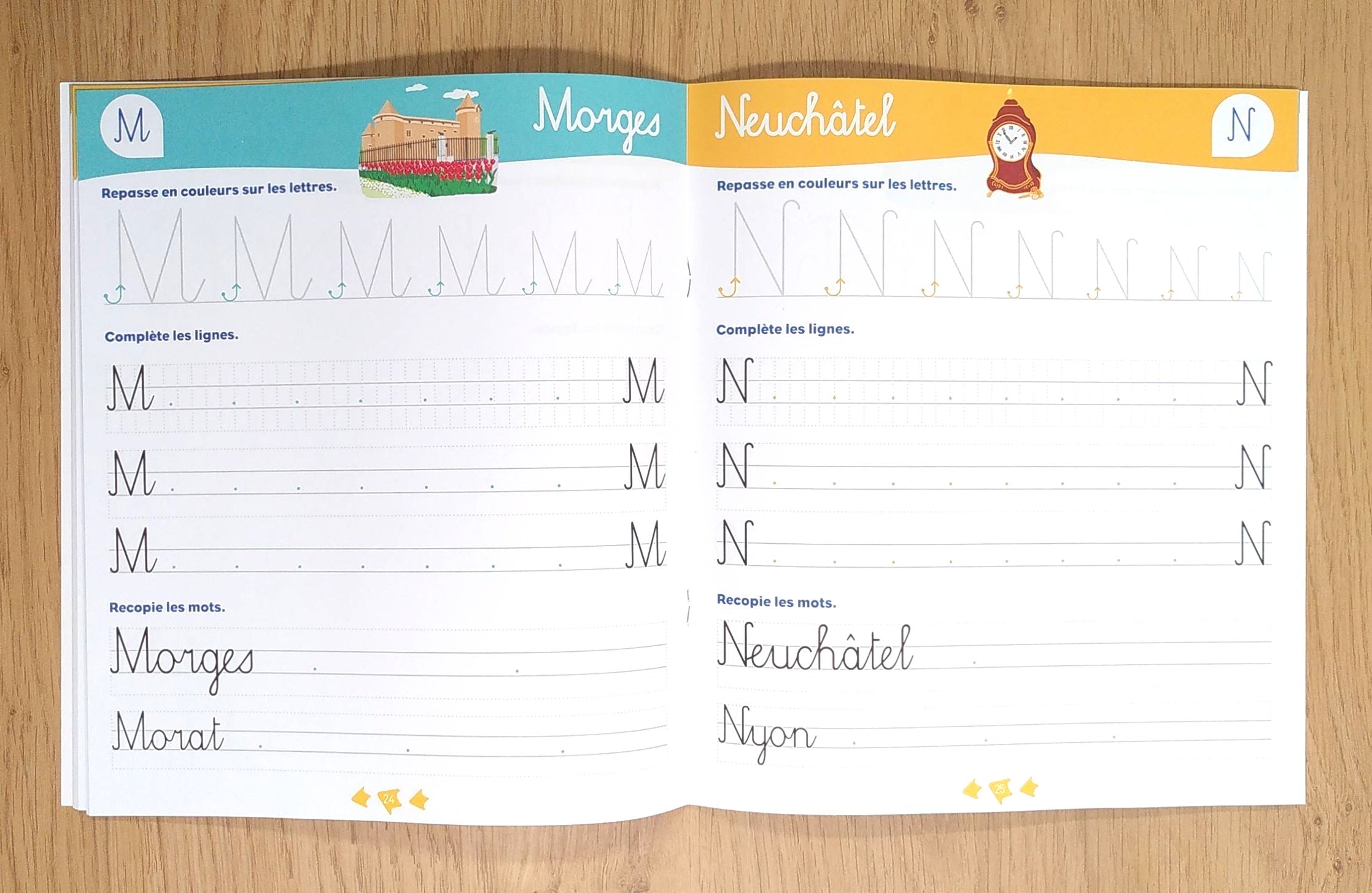 Mon cahier d'écriture - Klorophile - 4ème harmos Appuis scolaires La Family Shop