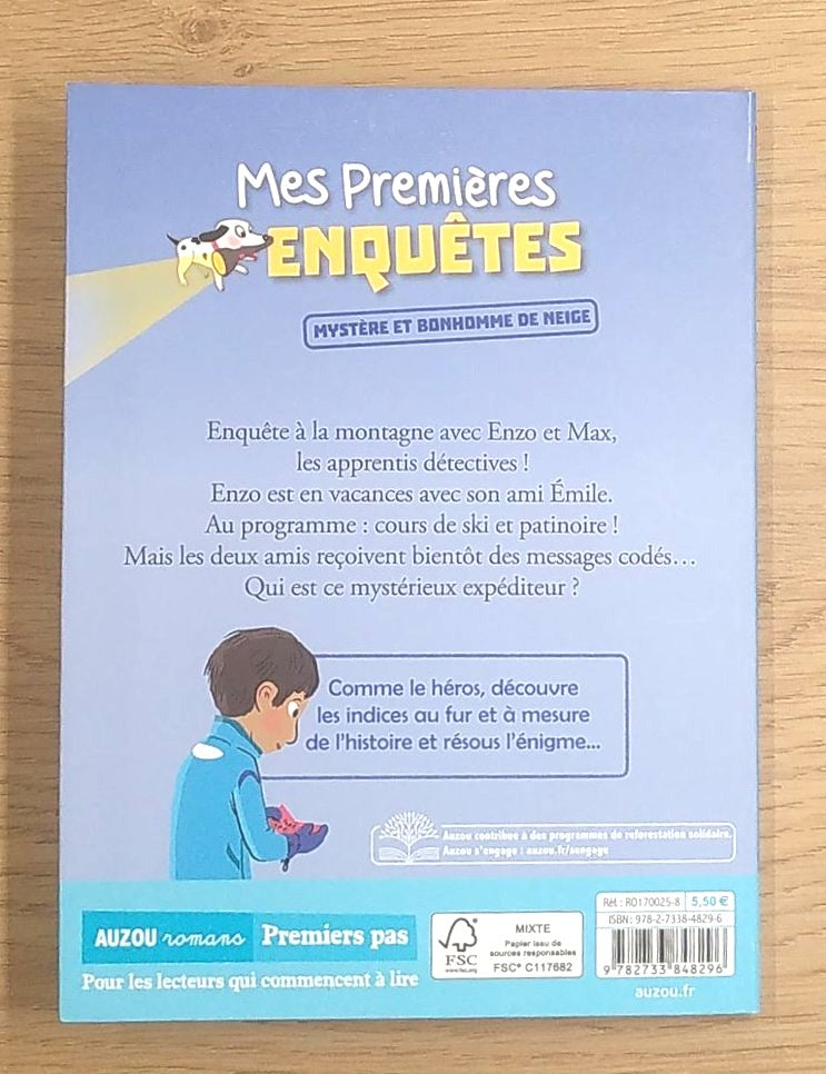 Mes premières enquêtes T3: Mystère et bonhomme de neige. Livres La family shop
