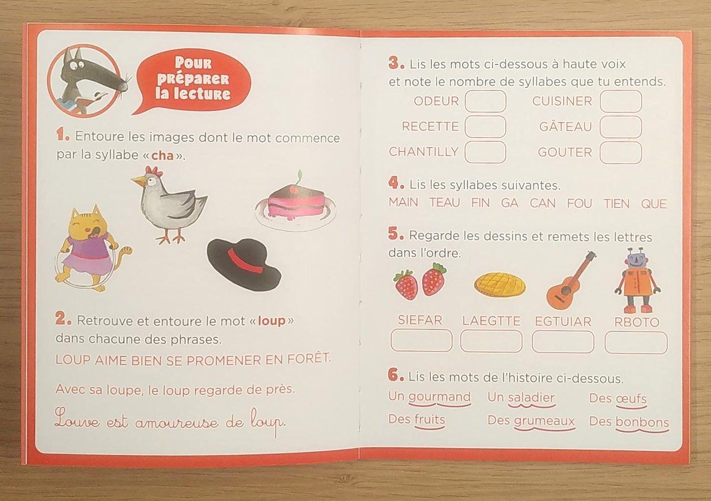 Loup en 3ème harmos :  Le fabuloup gâteau de Gros-Louis Livres La family shop