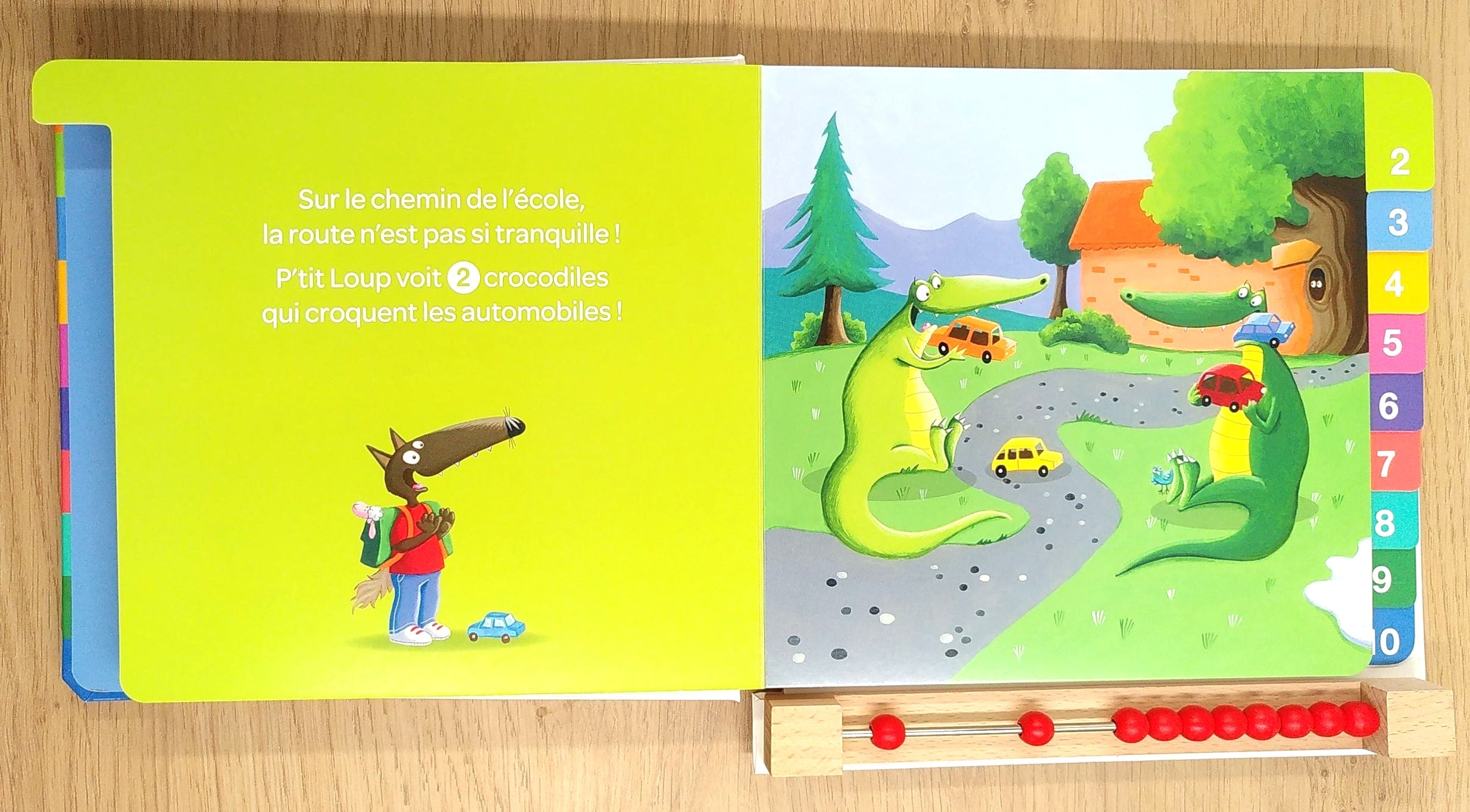 P'tit Loup: mon premier livre à compter - Avec boulier Livres La family shop