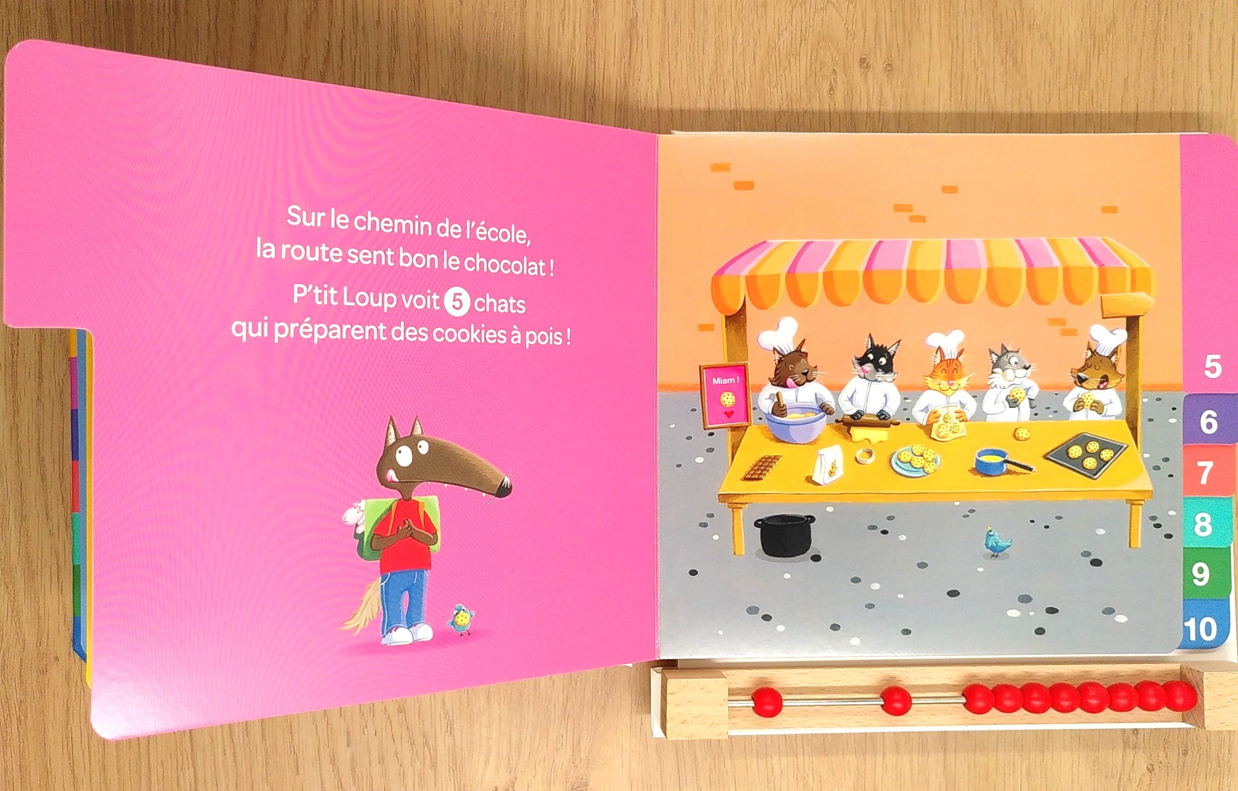 P'tit Loup: mon premier livre à compter - Avec boulier Livres La family shop