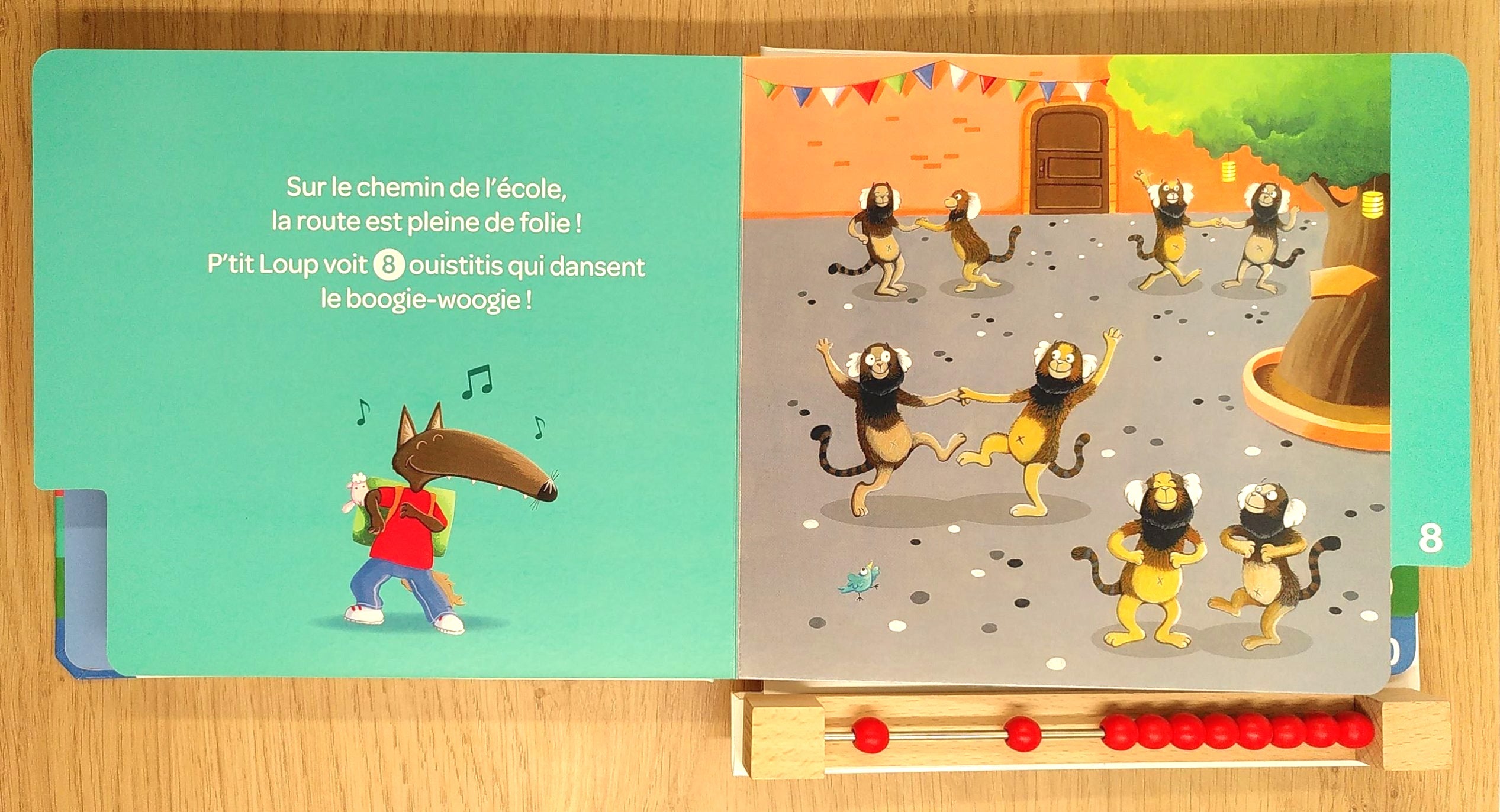 P'tit Loup: mon premier livre à compter - Avec boulier Livres La family shop