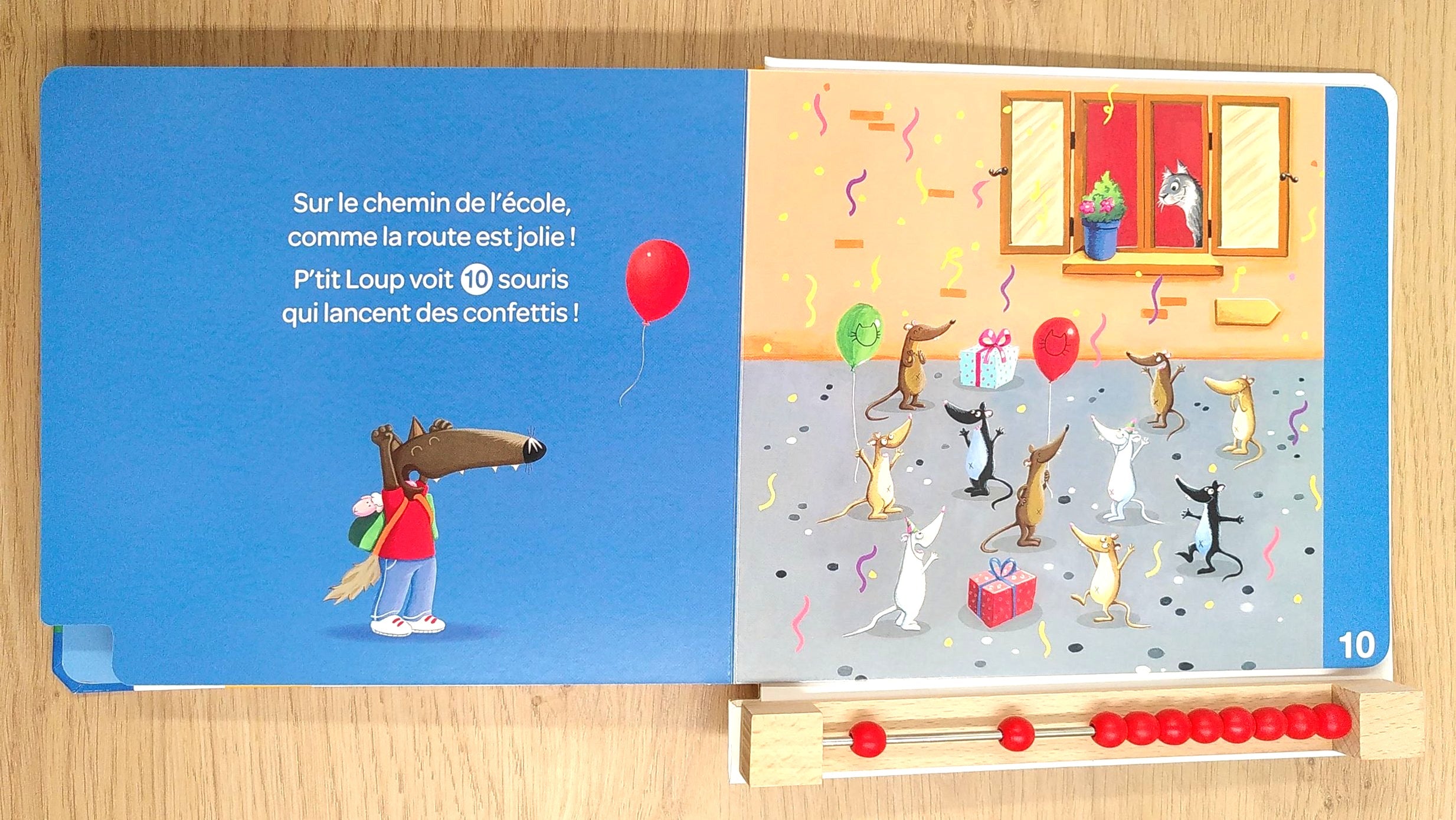 P'tit Loup: mon premier livre à compter - Avec boulier Livres La family shop