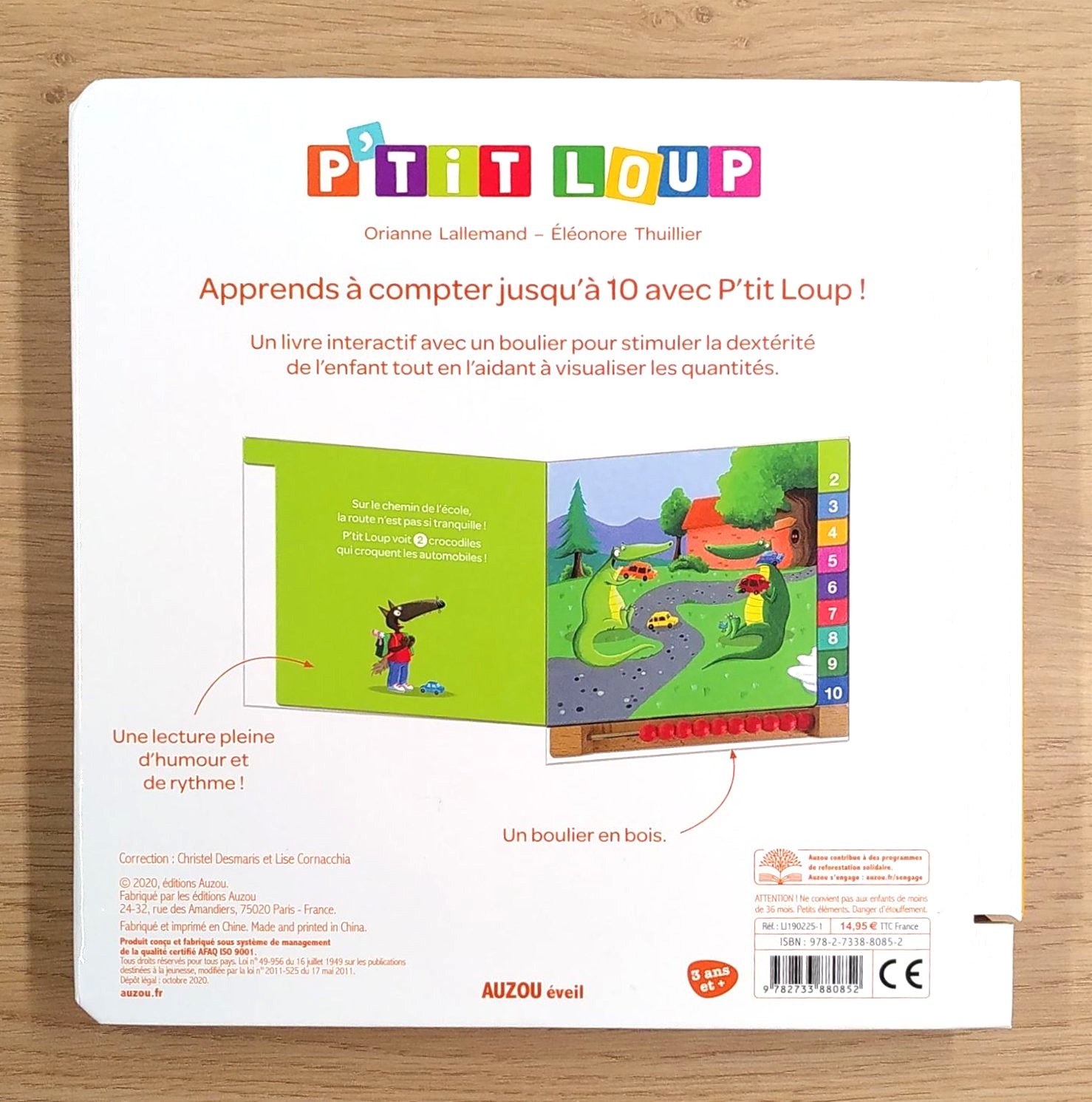 P'tit Loup: mon premier livre à compter - Avec boulier Livres La family shop