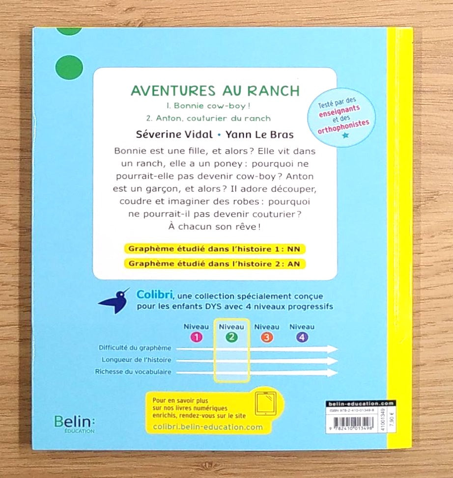 Aventures au ranch. Dyslexie N2 - 4-5P Livres La family shop