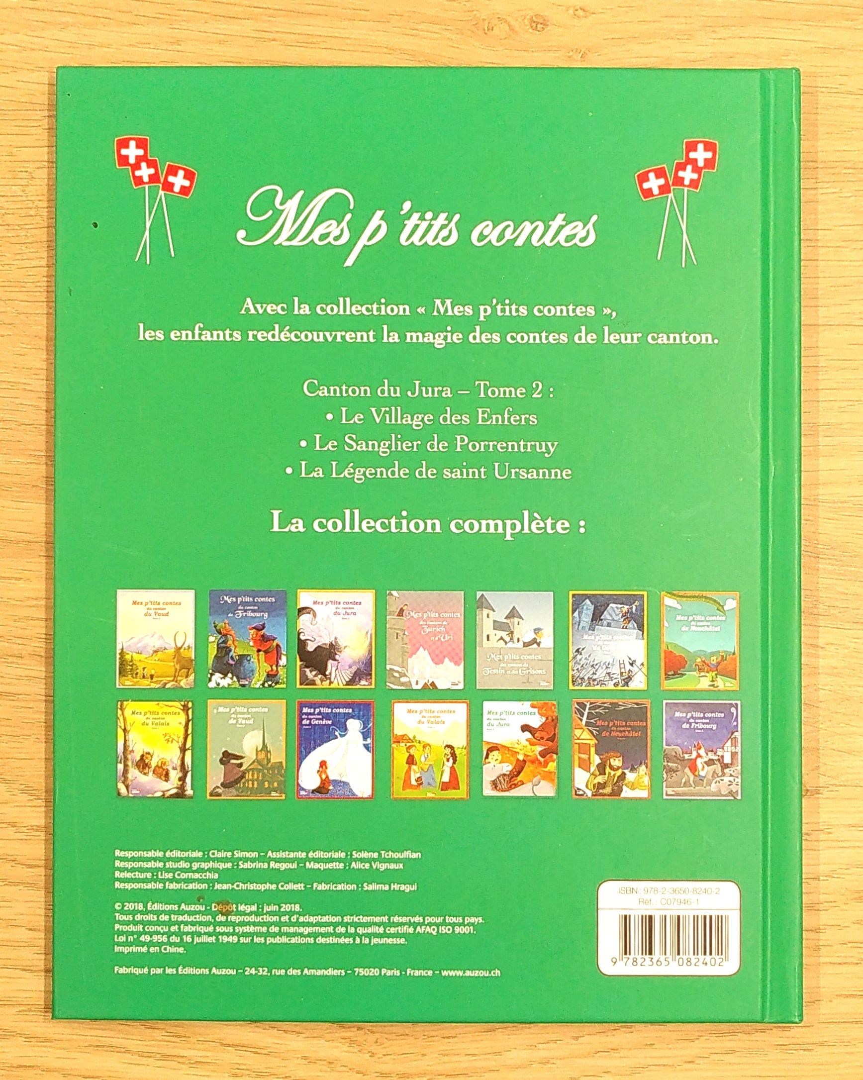 Mes p'tits contes du canton du Jura - Tome 2 Livres OLF