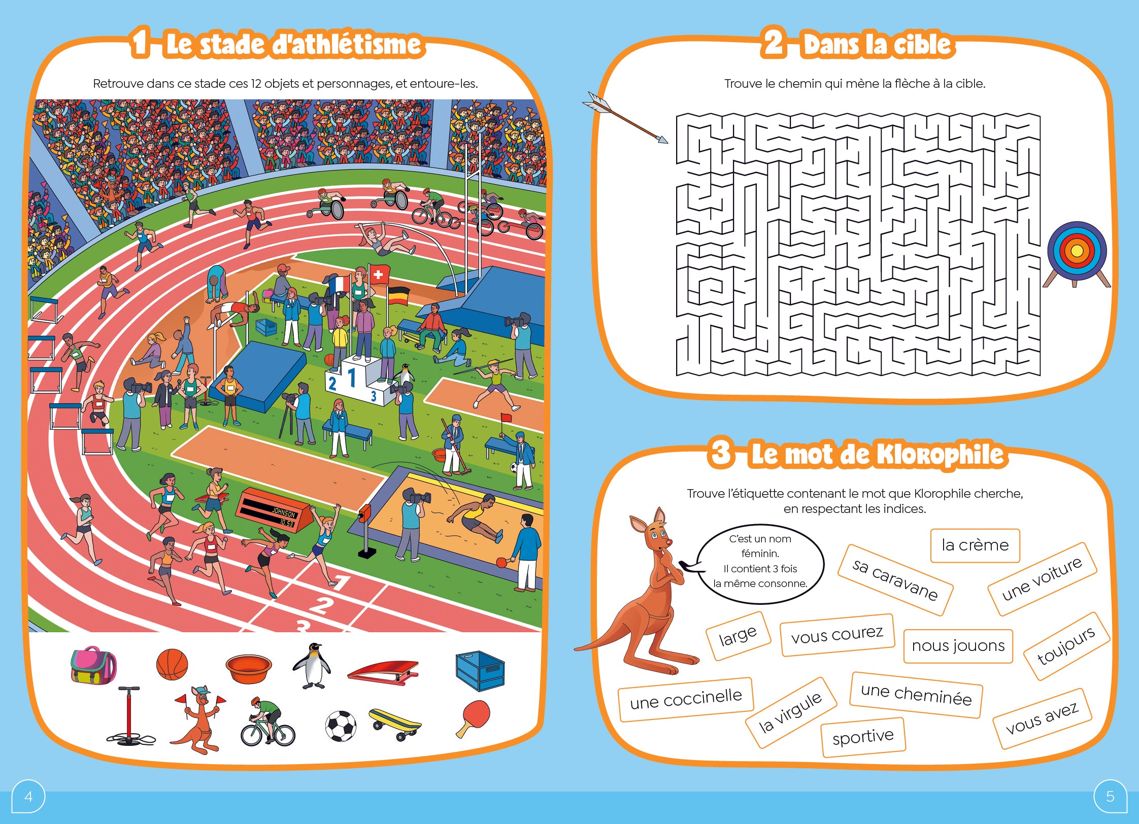125 jeux avec Klorophile - 5P - 8 à 9 ans. Cahiers de jeux OLF