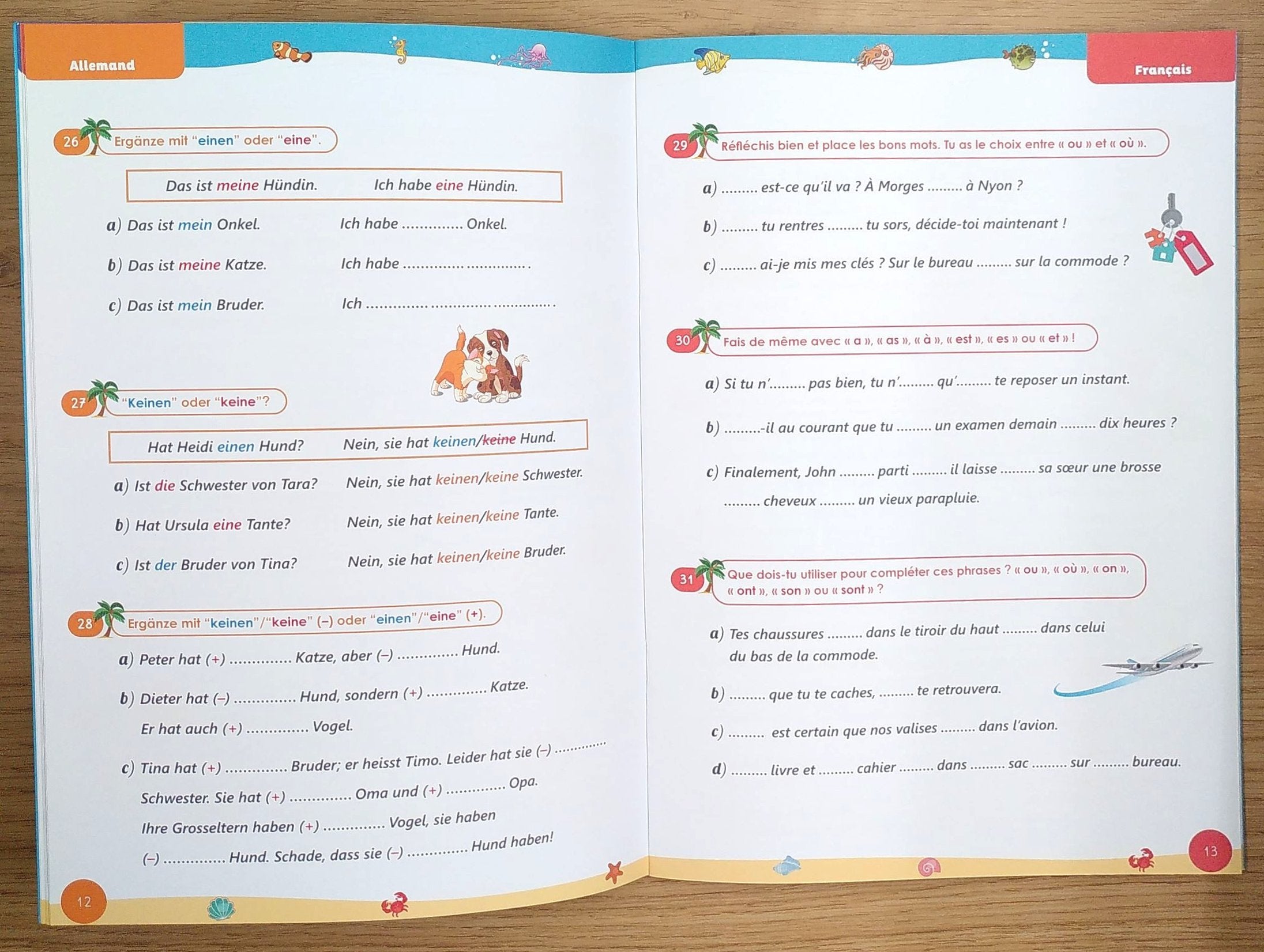 5ème HarmoS vers la 6ème - Cahier de vacances - Maths, français, allemand Cahiers de vacances OLF