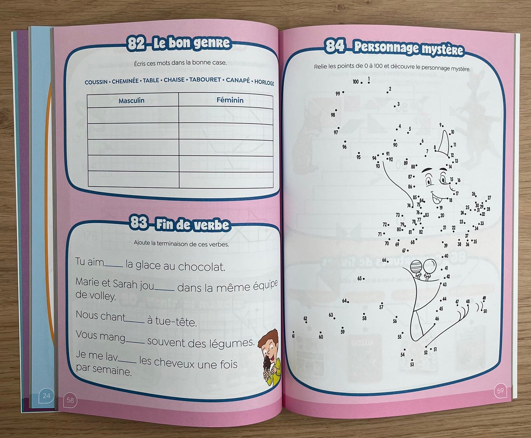 125 jeux avec Klorophile - 4P - 7 à 8 ans. Cahiers de jeux OLF