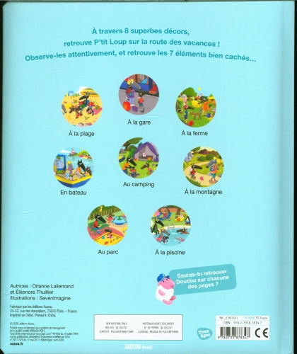 P'tit Loup : Cherche et trouve - Vive les vacances Cahiers de jeux OLF