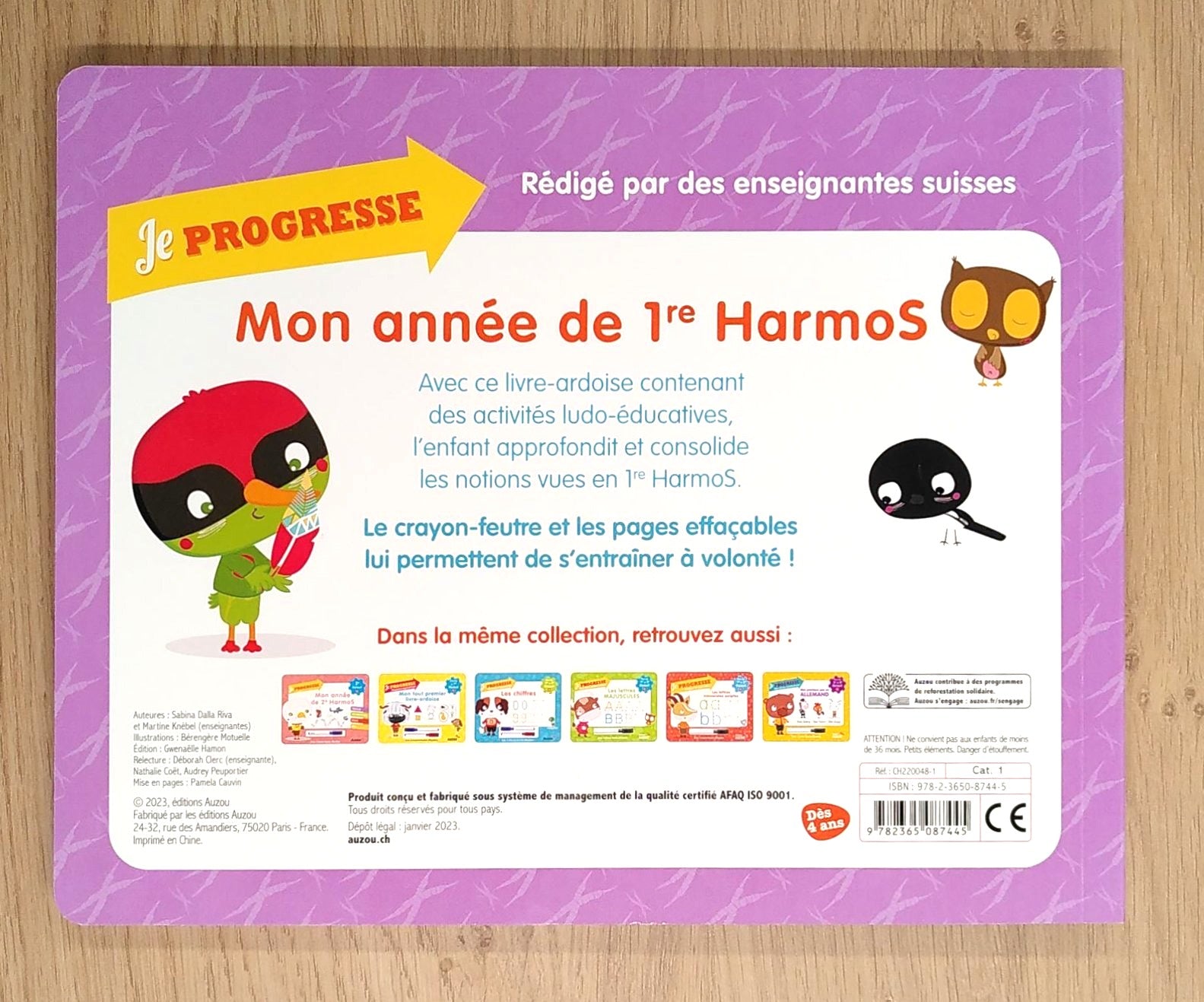 1ère Harmos - Livre-ardoise: je progresse en 1ère harmos. Appuis scolaires OLF
