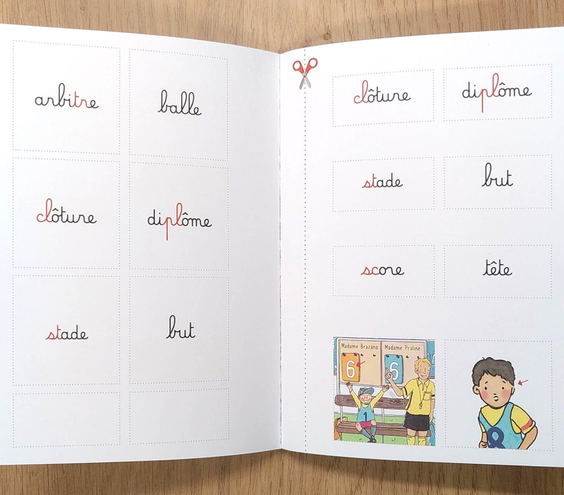 But - Mes premières lectures Montessori - Lettres en lié (cursive) - N2 Montessori & Steiner La family shop