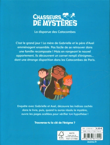 Chasseurs de mystères T.1 - La disparue des catacombes Livres Auzou - OLF