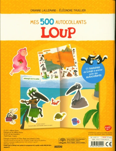 Loup : Mes 500 Autocollants Cahiers de jeux OLF
