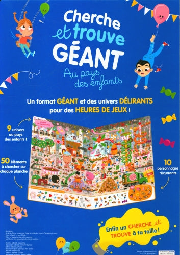 Cherche et trouve géant : au pays des enfants Livres OLF