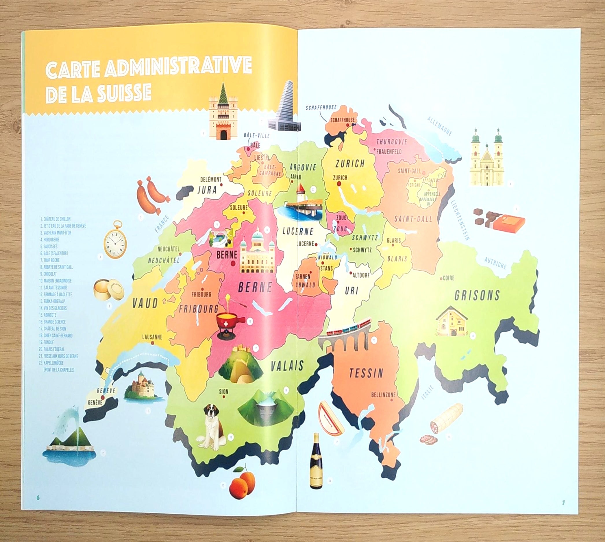 La Suisse en bref - Géographie de la Suisse - 6-7h Livres Auzou - OLF