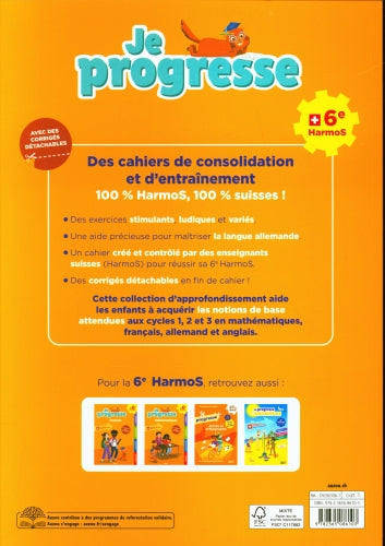 6ème Harmos - Je progresse en allemand Appuis scolaires La family shop