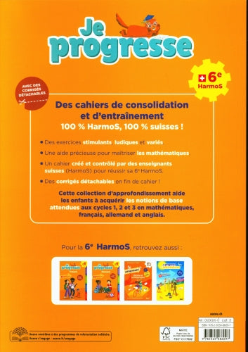 6e HarmoS - 6P - Je progresse en maths Appuis scolaires La family shop