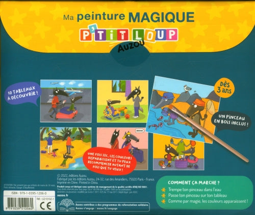 Les Vacances : Ma première peinture magique avec P'tit Loup Livres OLF