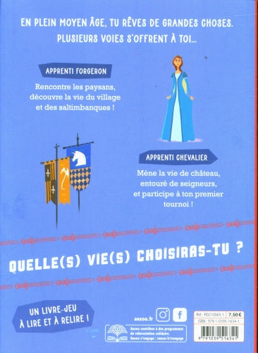 Deviens le héros: au temps des châteaux forts - Dès 9 ans Livres Auzou - OLF