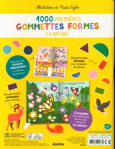La nature: 1000 premières gommettes formes Cahiers de jeux OLF