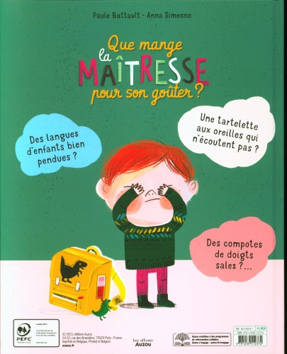 Que Mange La Maîtresse Pour Son Goûter ? Livres OLF