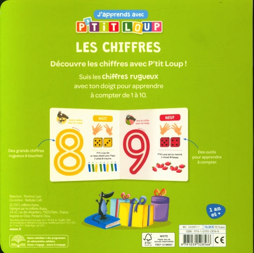 J'apprends Avec P'tit Loup : Les Chiffres Livres La family shop