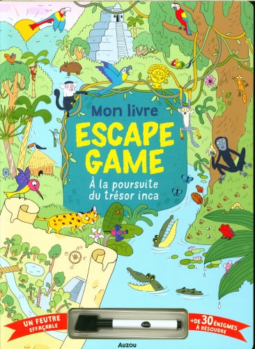 Mon livre Escape Game : À la poursuite du trésor inca Jeux & loisirs créatifs OLF