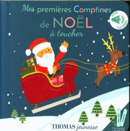 Mes premières comptines de Noël à toucher  - Livre à écouter Livres La family shop