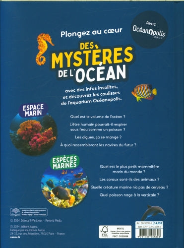 Les mystères de l'océan Livres Auzou - OLF