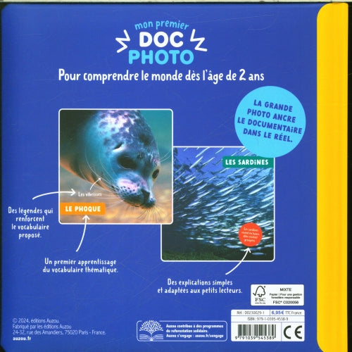 Les animaux de la mer Livres Auzou - OLF