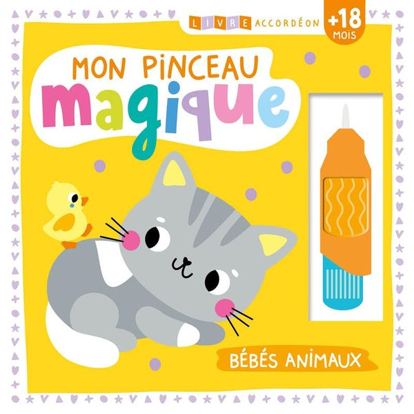 Livre Accordéon - Mon Pinceau Magique - Bébés Animaux Livres OLF