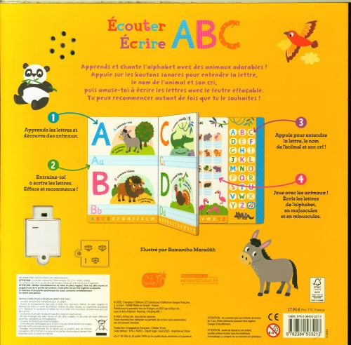 Écouter, écrire : ABC : Pour apprendre et chanterl'aphabet Livres OLF