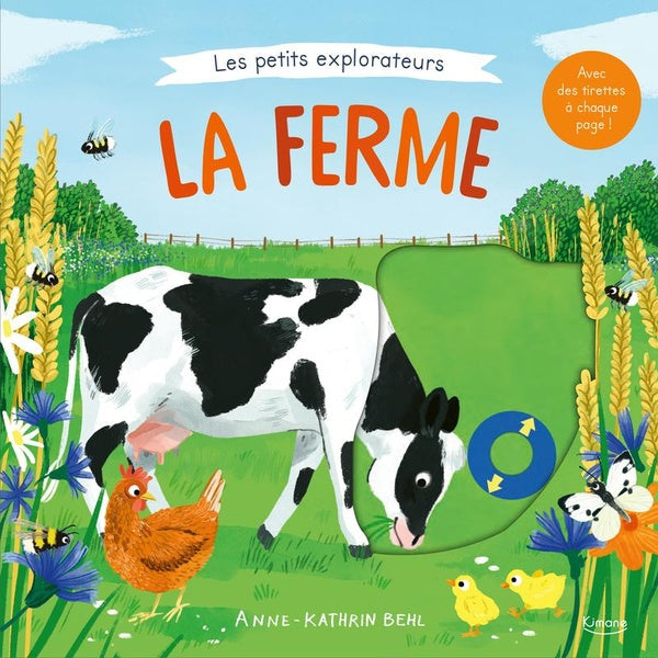 La ferme avec des tirettes à chaque page ! Livres OLF