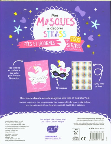 Mes masques à décorer avec des strass Jeux & loisirs créatifs OLF