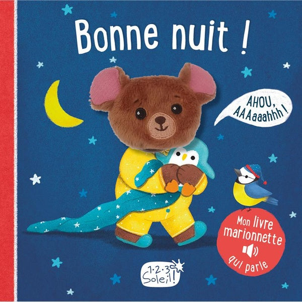 Mon livre sonore - Mon livre marionnette qui parle - Bonne nuit ! Livres OLF