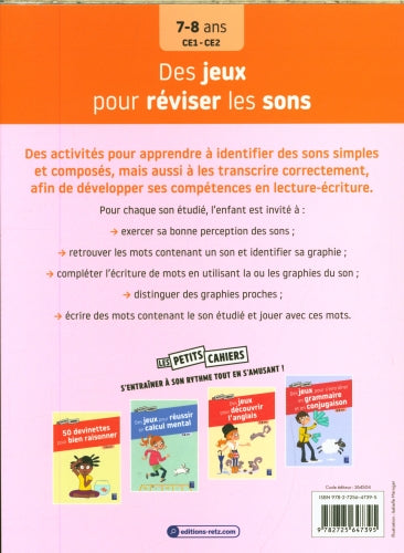Des jeux pour réviser les sons Appuis scolaires,Cahiers de jeux OLF