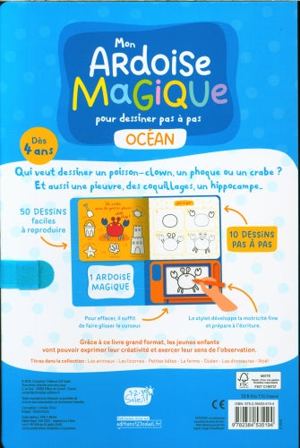 Mon ardoise magique pour dessiner pas à pas : l'océan Jeux & loisirs créatifs OLF
