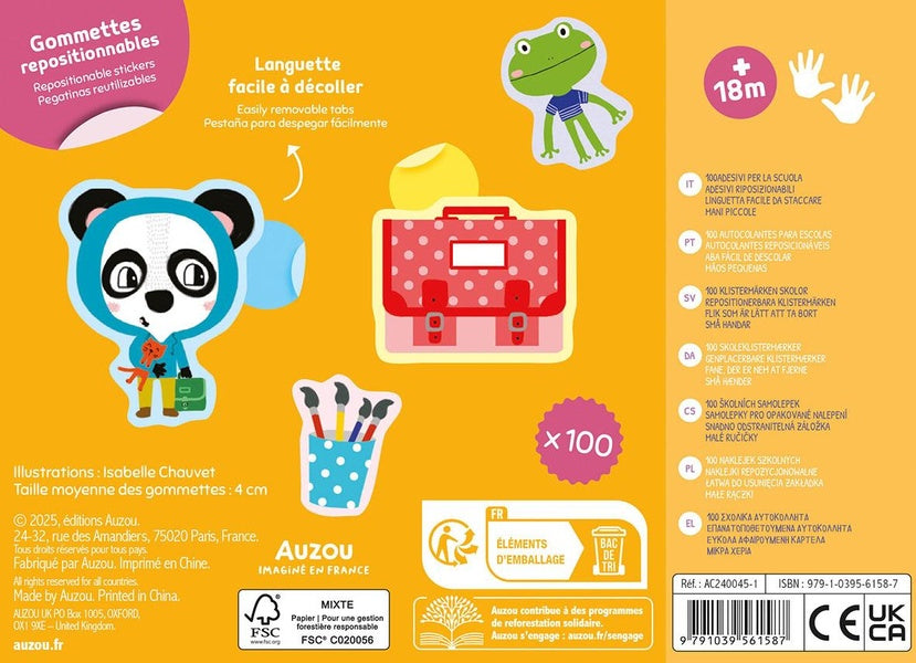 Ma pochette de 100 gommettes - École Cahiers de jeux OLF