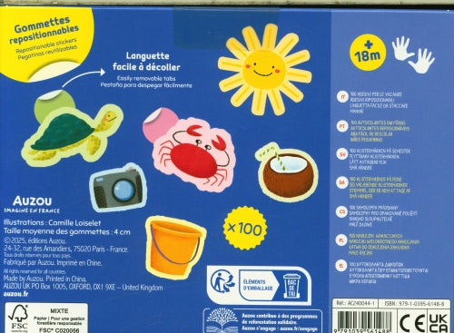 Ma pochette de 100 goumettes - En vacances Cahiers de jeux OLF