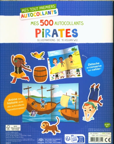 500 autocollants : Pirates Jeux & loisirs créatifs OLF