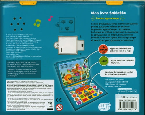 Mon livre tablette : 100 sons Cahiers de jeux OLF