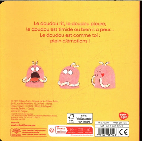 Les émotions de doudou Livres OLF