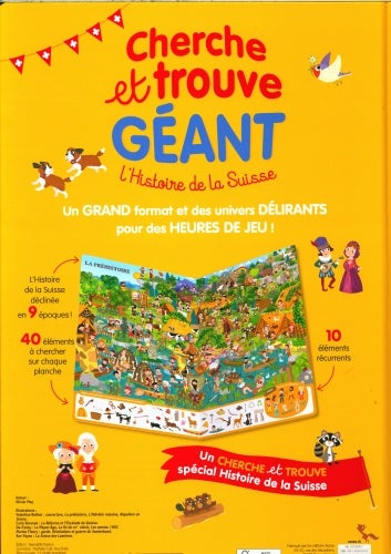 Cherche et trouve géant : l'histoire de la Suisse Livres OLF
