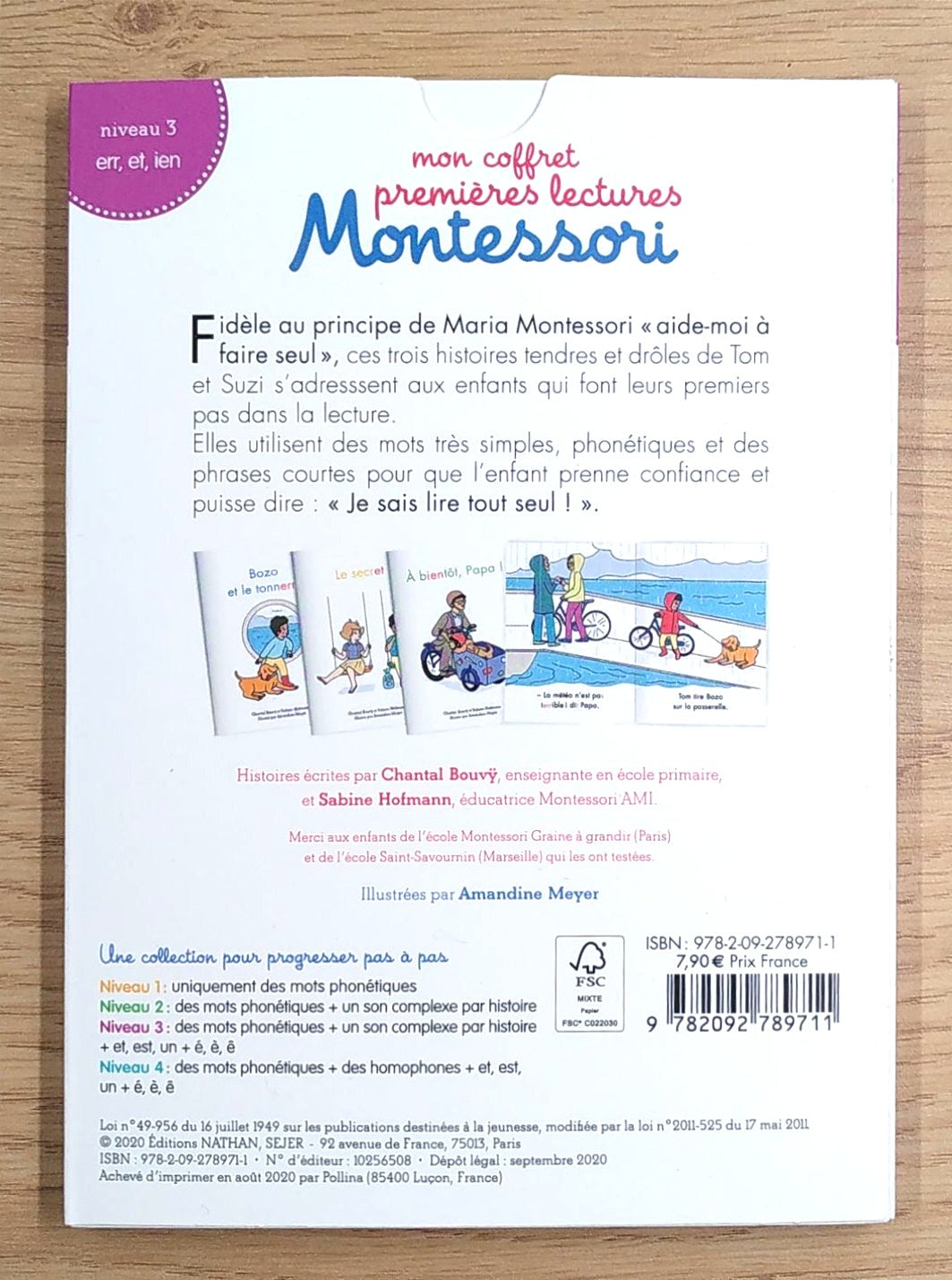 Mon coffret premières lectures Montessori N3: Bozo et le tonnerre Montessori & Steiner La family shop