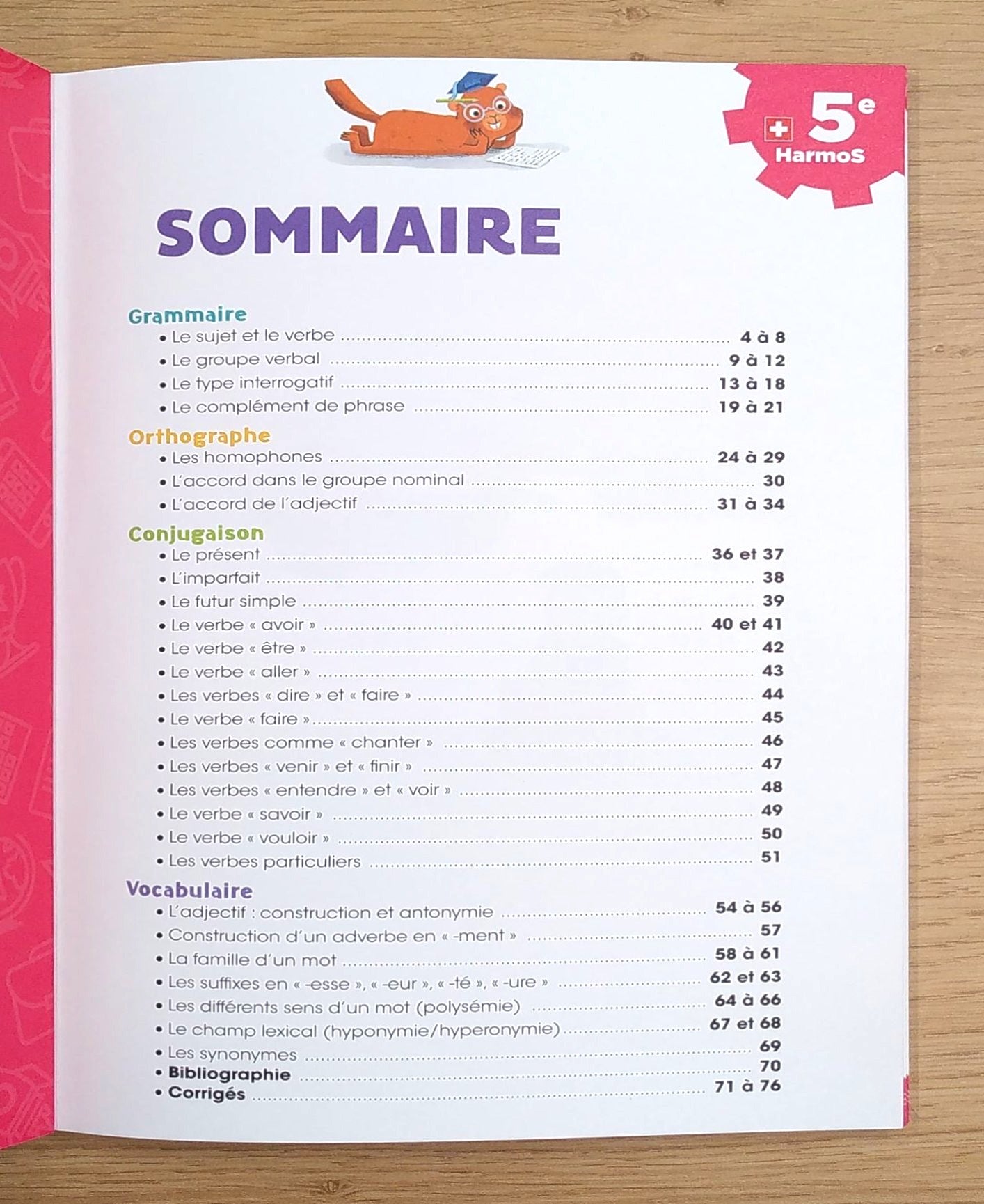 5ème HarmoS - 5P - Je progresse en français Appuis scolaires La family shop