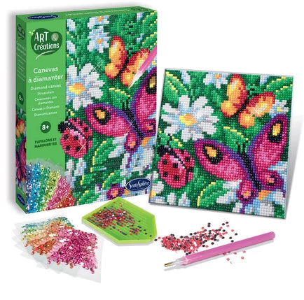 CANEVAS A DIAMANTER - PAPILLONS & MARGUERITES Jeux & loisirs créatifs Swissgames